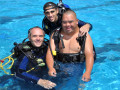 Osvaldo, en su Bautismo de Buceo en la Colonia Especial